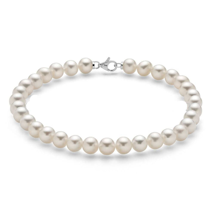 Bracciale Donna Perle Miluna Chiusura Oro Bianco 18 KT PBR1680V