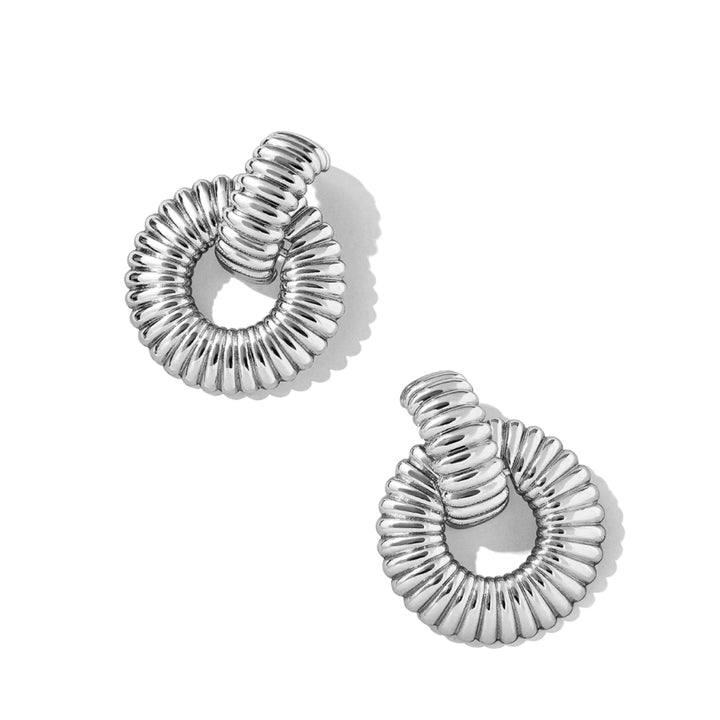Orecchini Donna Liu Jo Acciaio Lucido Cerchi Armadillo LJ2679