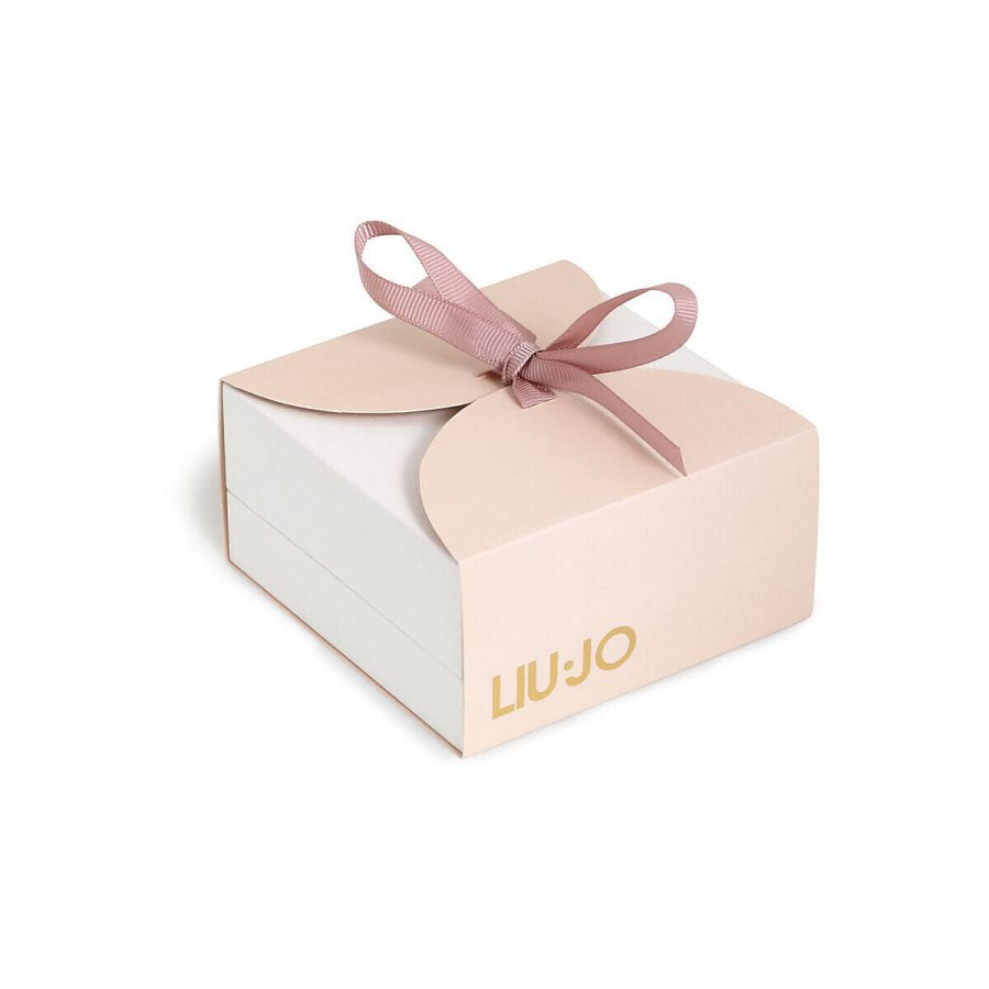 Collana Donna Liu Jo Acciaio Lucido Croce Zirconi Verdi LJ2712