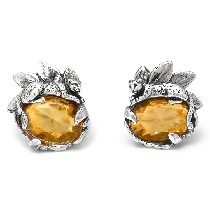 Orecchini Donna Giovanni Raspini Argento 925 Eden Leopardo Ambra 12079