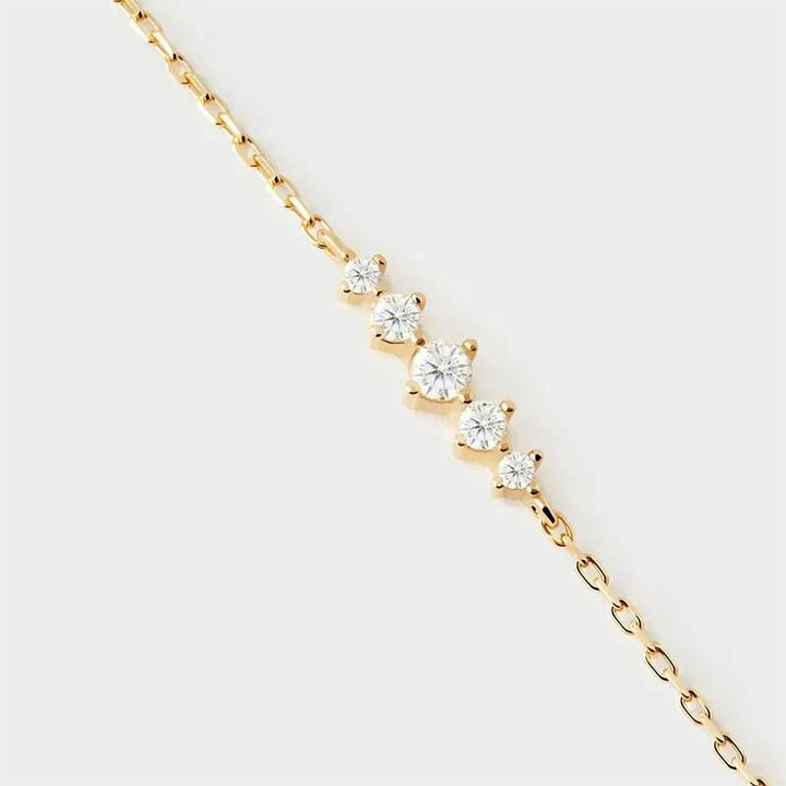 Bracciale Donna PDPaola Argento 925 Dorato estela zirconi bianchi PU01-A43-U