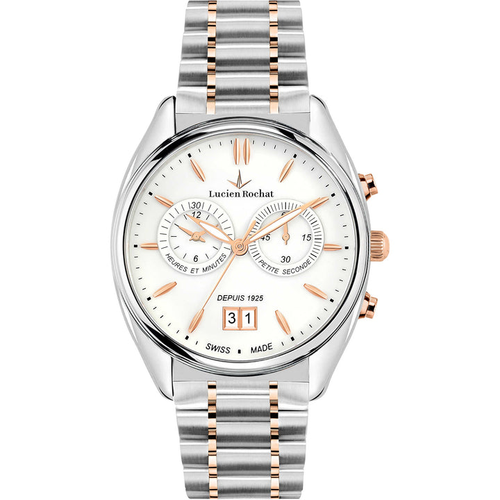 Orologio Uomo Lucien Rochat Acciaio Bicolore Quarzo Cronografo Gran Data R0473610004