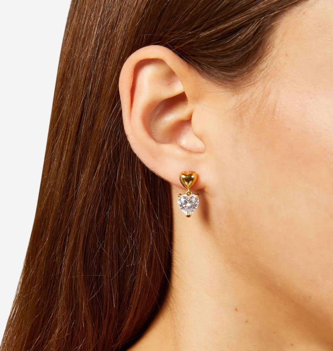 Orecchini Donna Chiara Ferragni Acciaio Dorato Cuoricino Lucido Zircone J19AWD04