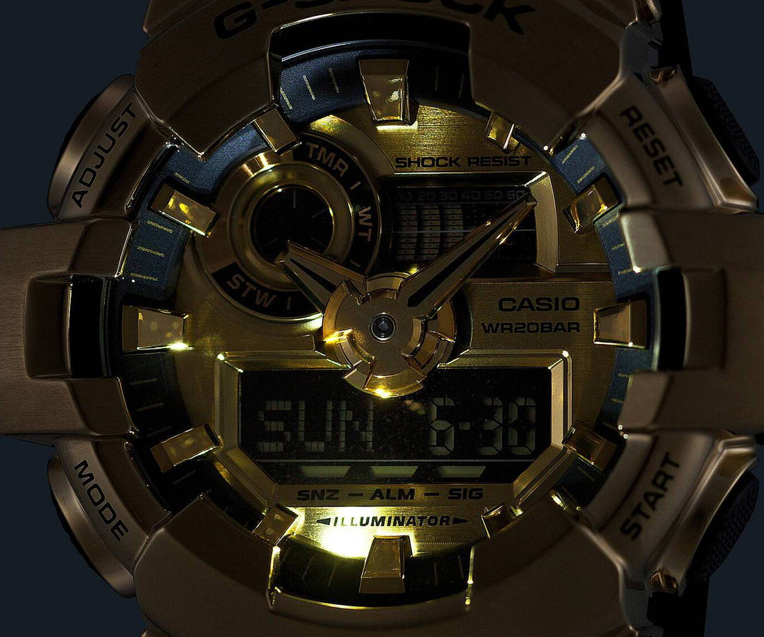 Orologio Uomo Casio G-SHOCK Acciaio Dorato Nero GM-700G-9AER