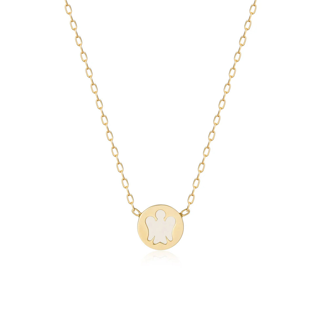 Collana Donna Ragazza Roberto Giannotti Angelo Oro Giallo 18 KT Madreperla PZ686