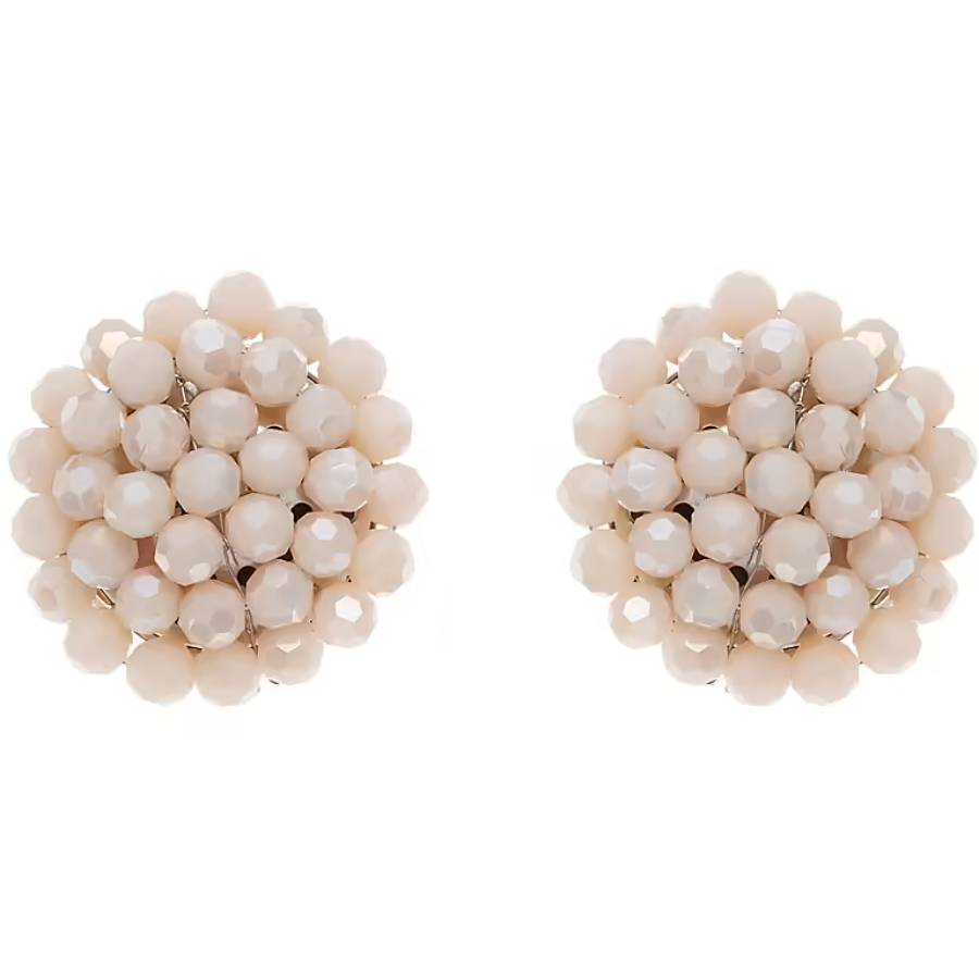 Orecchini Donna Ottaviani Bronzo Argentato Cristalli Rosa  5010630