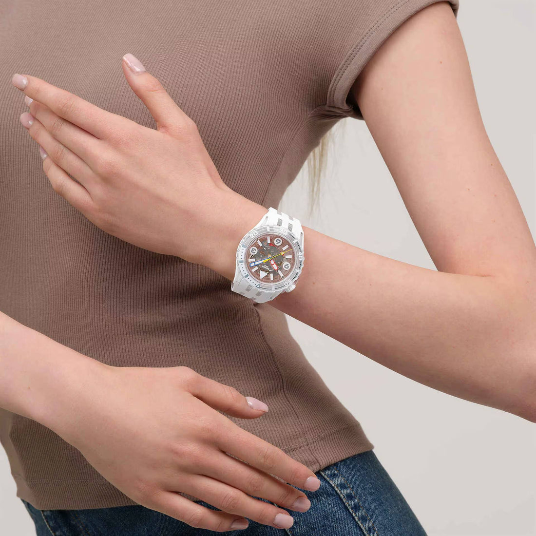 Orologio Unisex Swatch SCUBAQUA AURELIA AURITA Jelly SSCU09K100