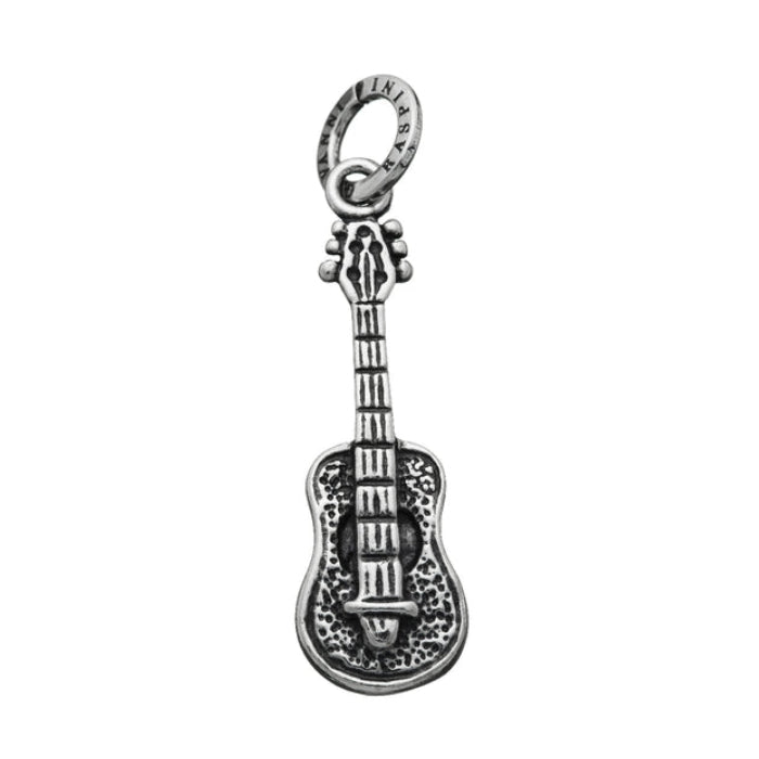 Charm Uomo Giovanni Raspini Argento 925 Chitarra Classica Realizzato A Mano 06321