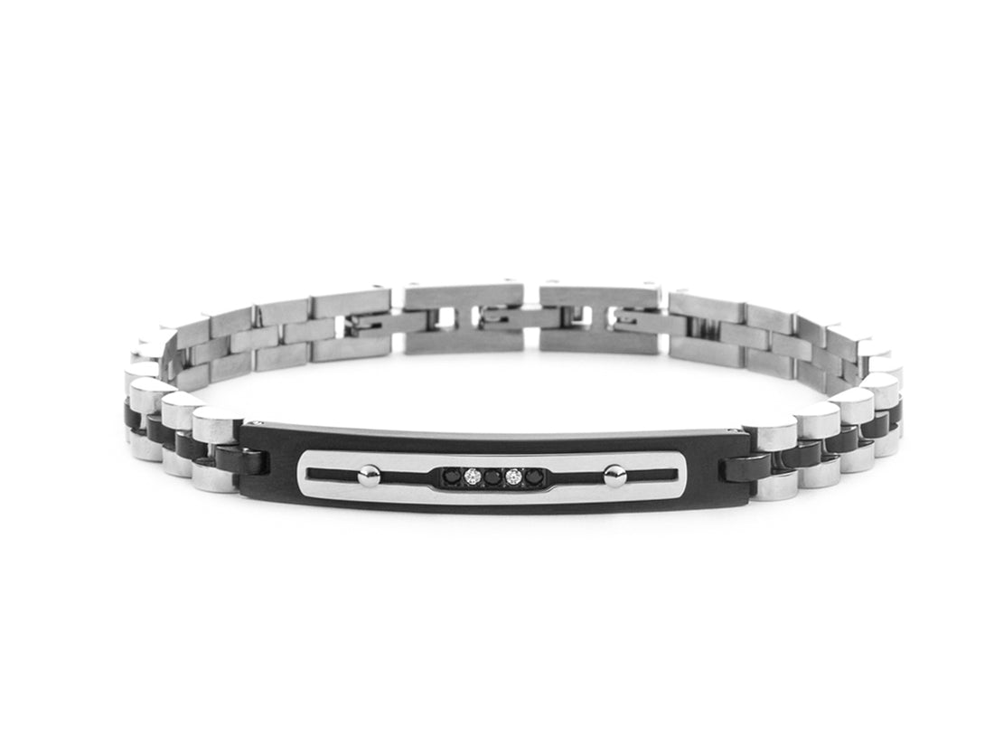 Bracciale Uomo 4US Cesare Paciotti Acciaio con centrale semirigido 4UBR7828