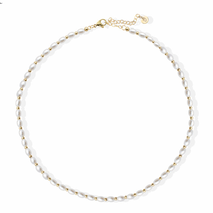 Collana Donna Liu Jo Acciaio Dorato Con Perle LJ2844