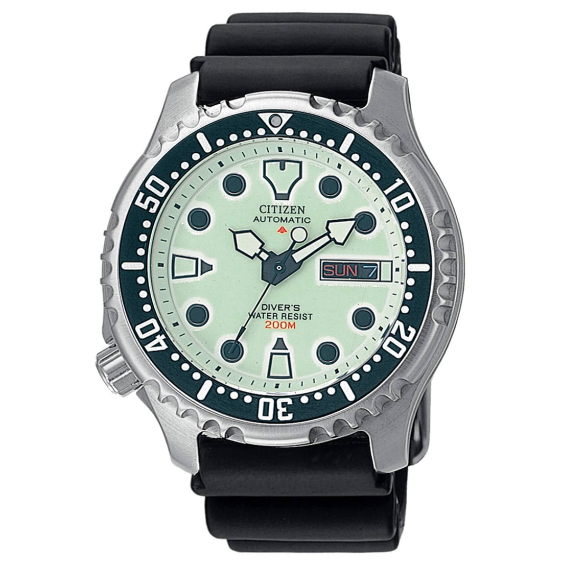 Orologio Uomo Acciaio Citizen Promaster Automatico Doppia Data Luminescente NY0040-09W