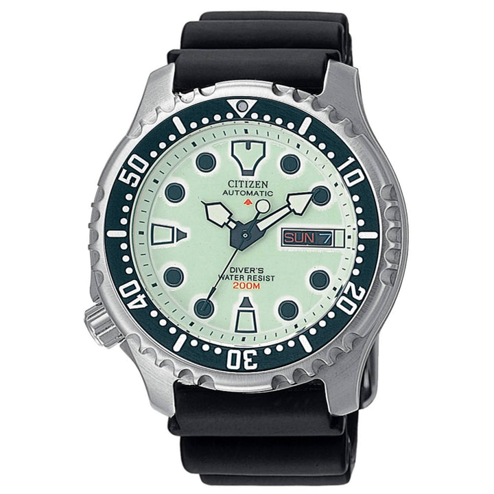 Orologio Uomo Acciaio Citizen Promaster Automatico Doppia Data Luminescente NY0040-09W