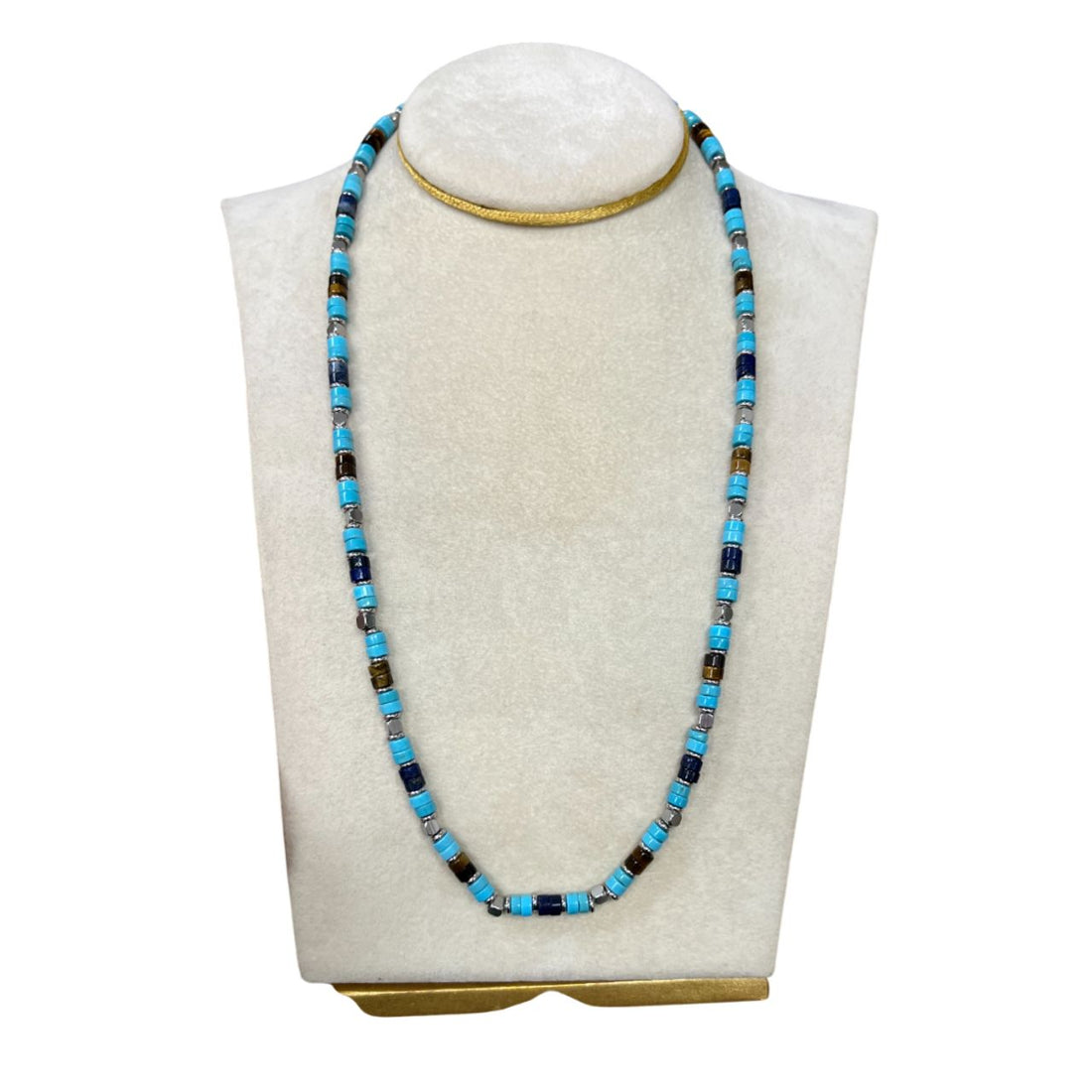 Collana Uomo Re Mida Pietre Multicolore Turchese