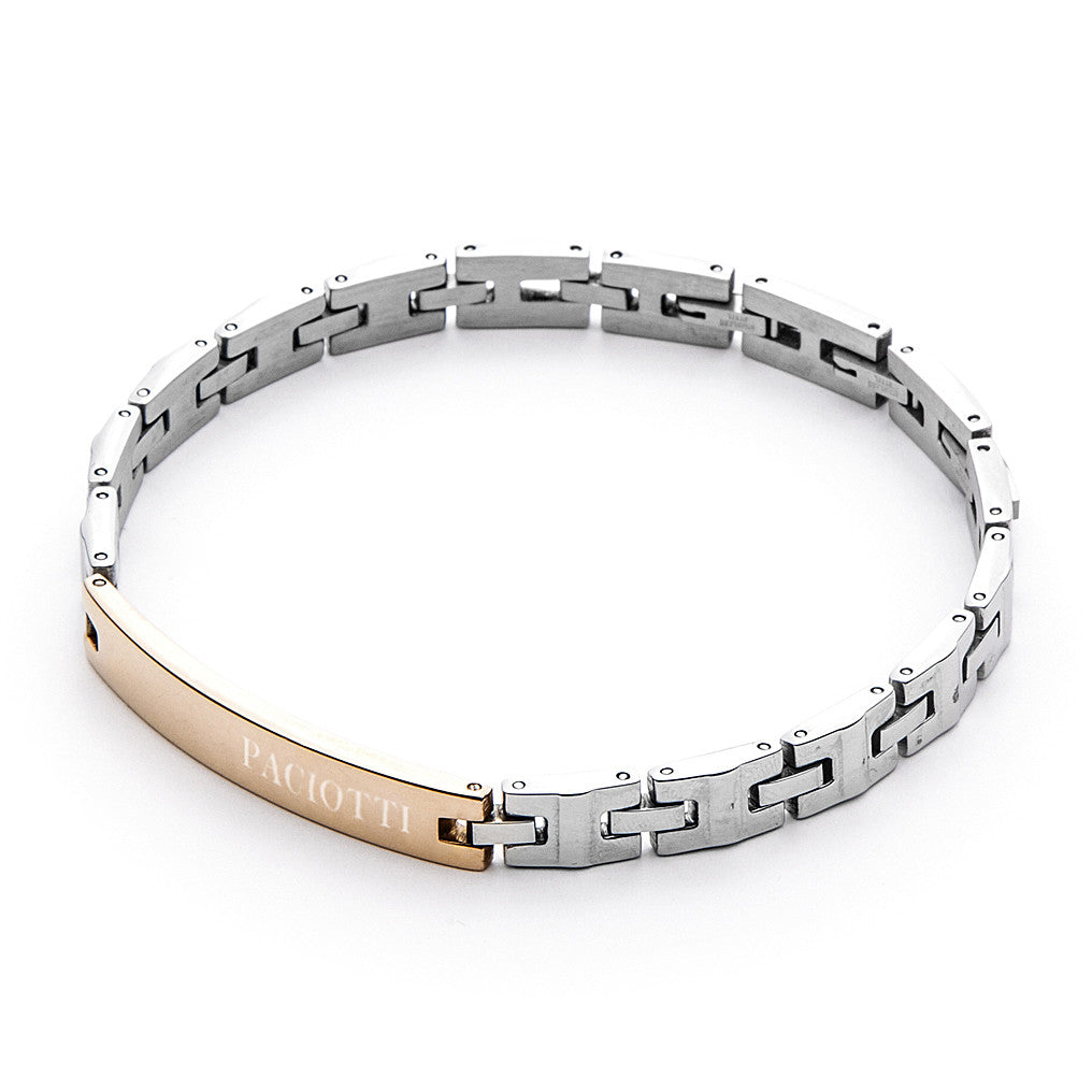 Bracciale Uomo 4US Cesare Paciotti Acciaio Pvd Oro Rosa 4UBR4535