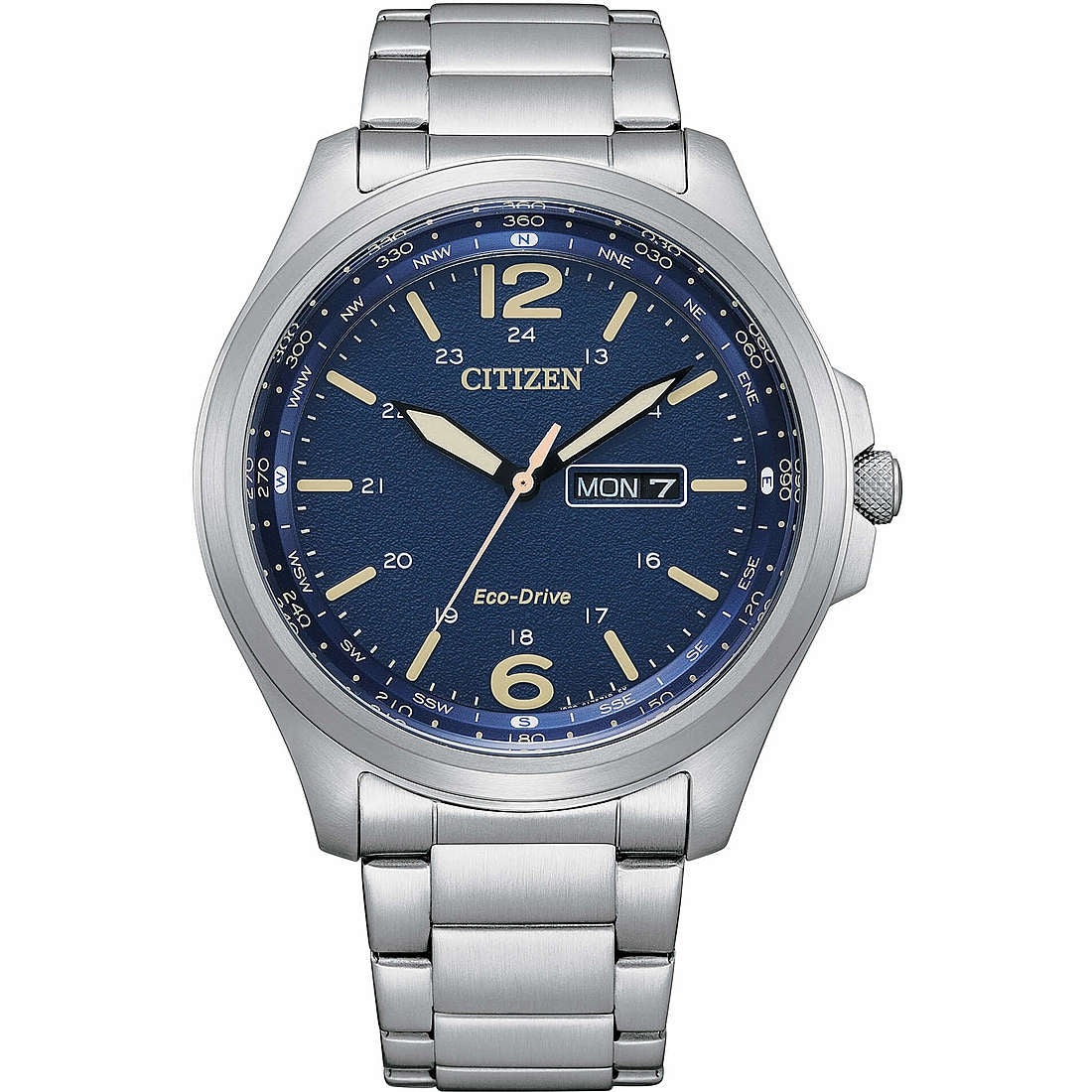 Orologio Uomo Acciaio CITIZEN Miltary eco drive