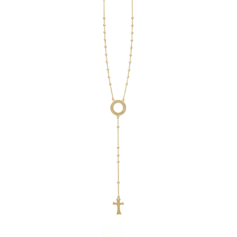 Collana a Rosario Circum Argento Dorato 925 AGI150/C-O