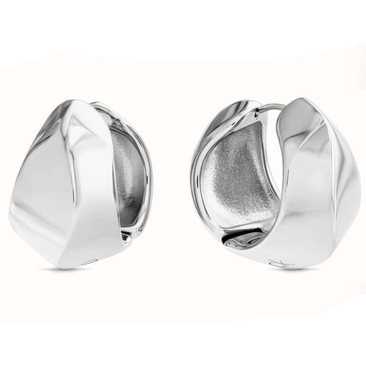 Orecchini Donna Calvin Klein Semicerchio Argento Silver 35000819