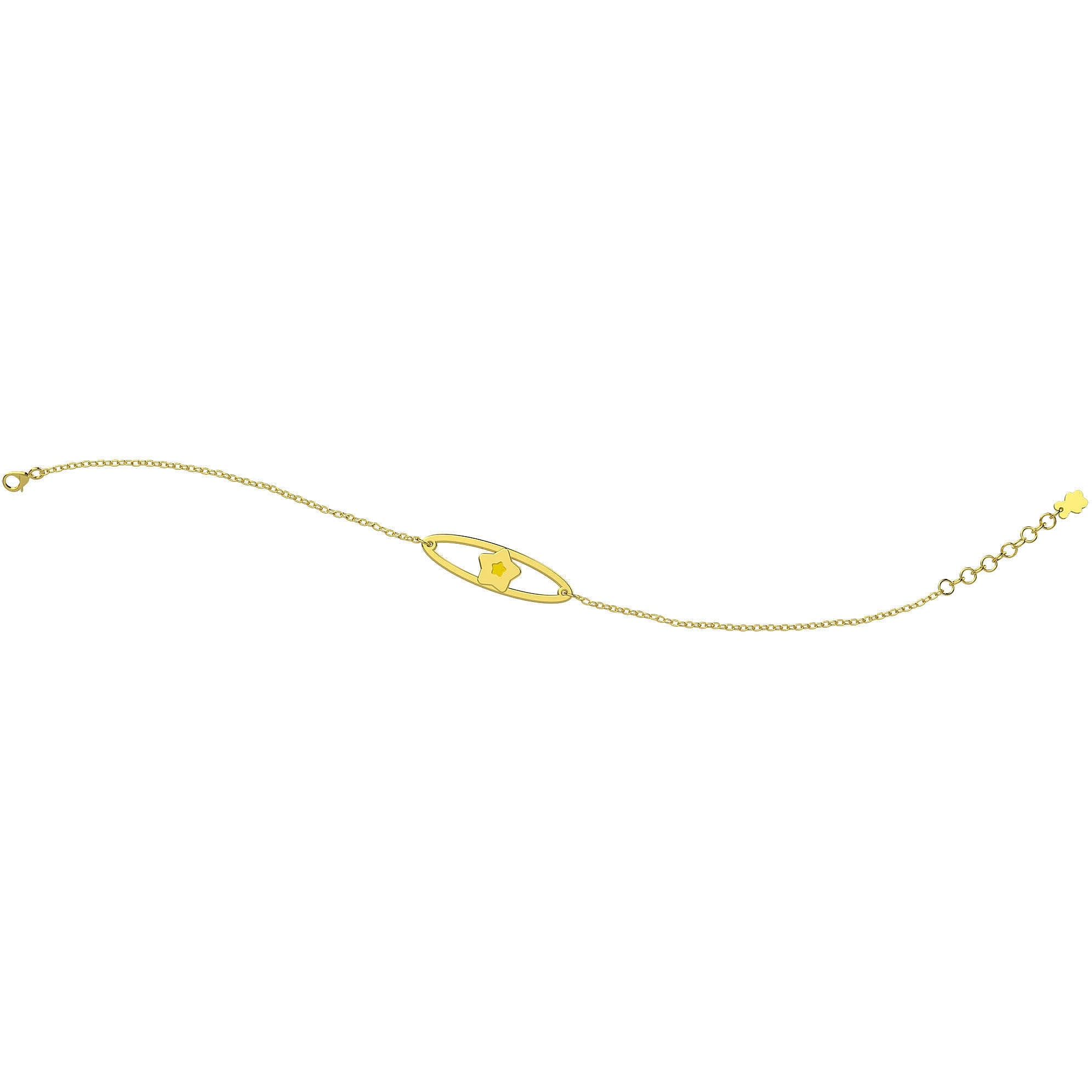 Bracciale bimbo Nanan oro 9Kt con targhetta stella gialla NGLD0021