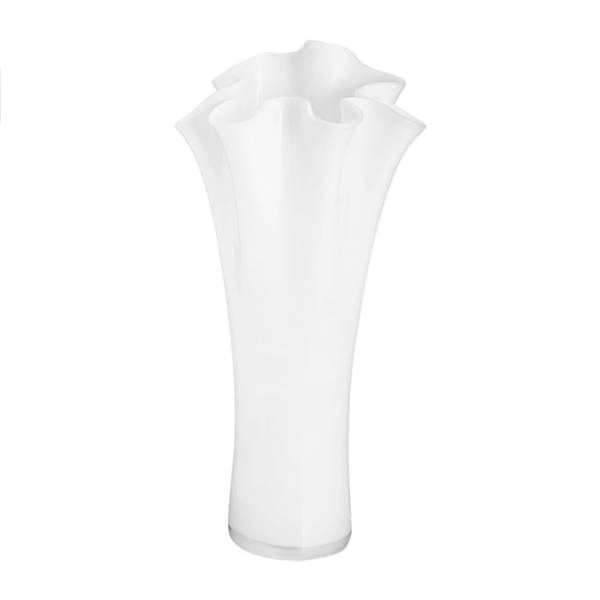 Vaso Cristallo Onlylux Wave Opale Bianco 75 cm OL01158