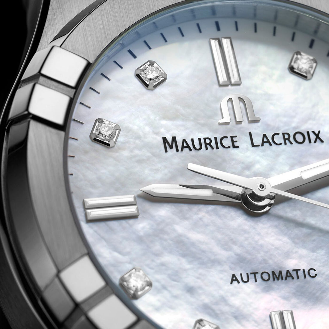 Orologio Donna Maurice Lacroix Aikon Automatico Madreperla Diamanti AI6006-SS002-170-1
