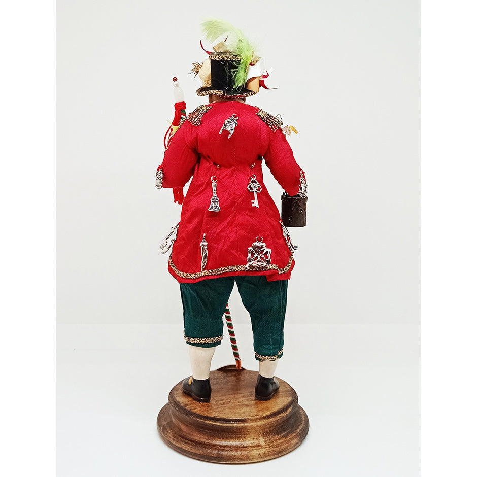 Scultura Gobbetto Scaramantico Porta Fortuna Terracotta Artè Fatto A Mano MOD.A