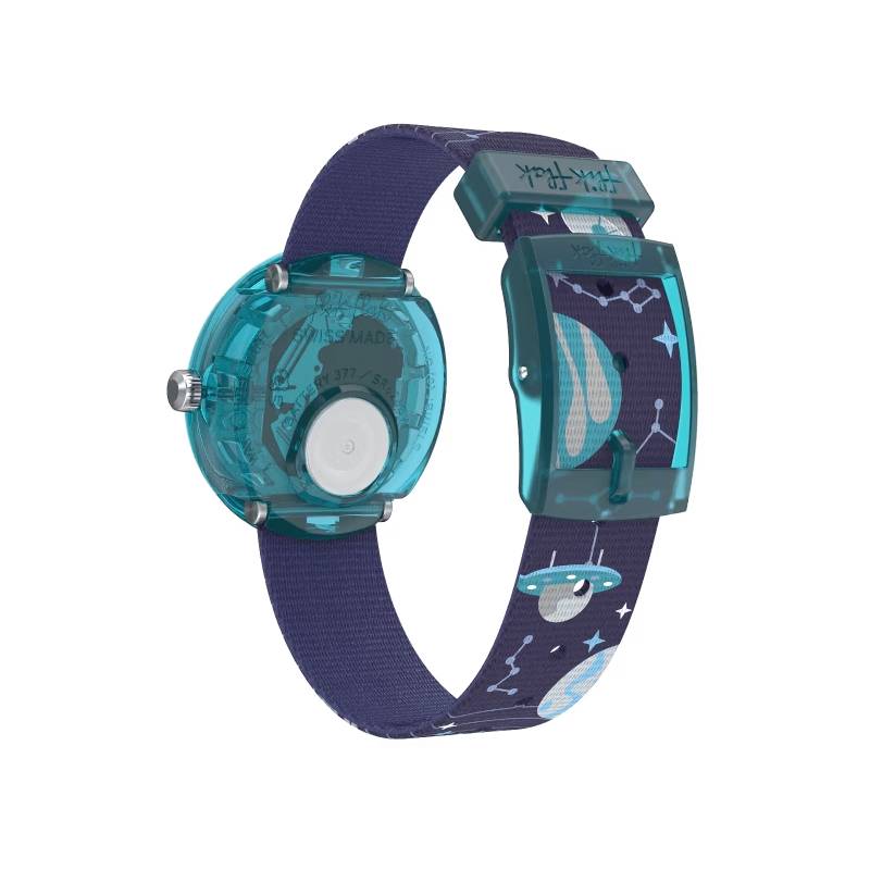Orologio Bambino Swatch Flik Flak Take Me To Space Quarzo Nero Blu ZFPNP141