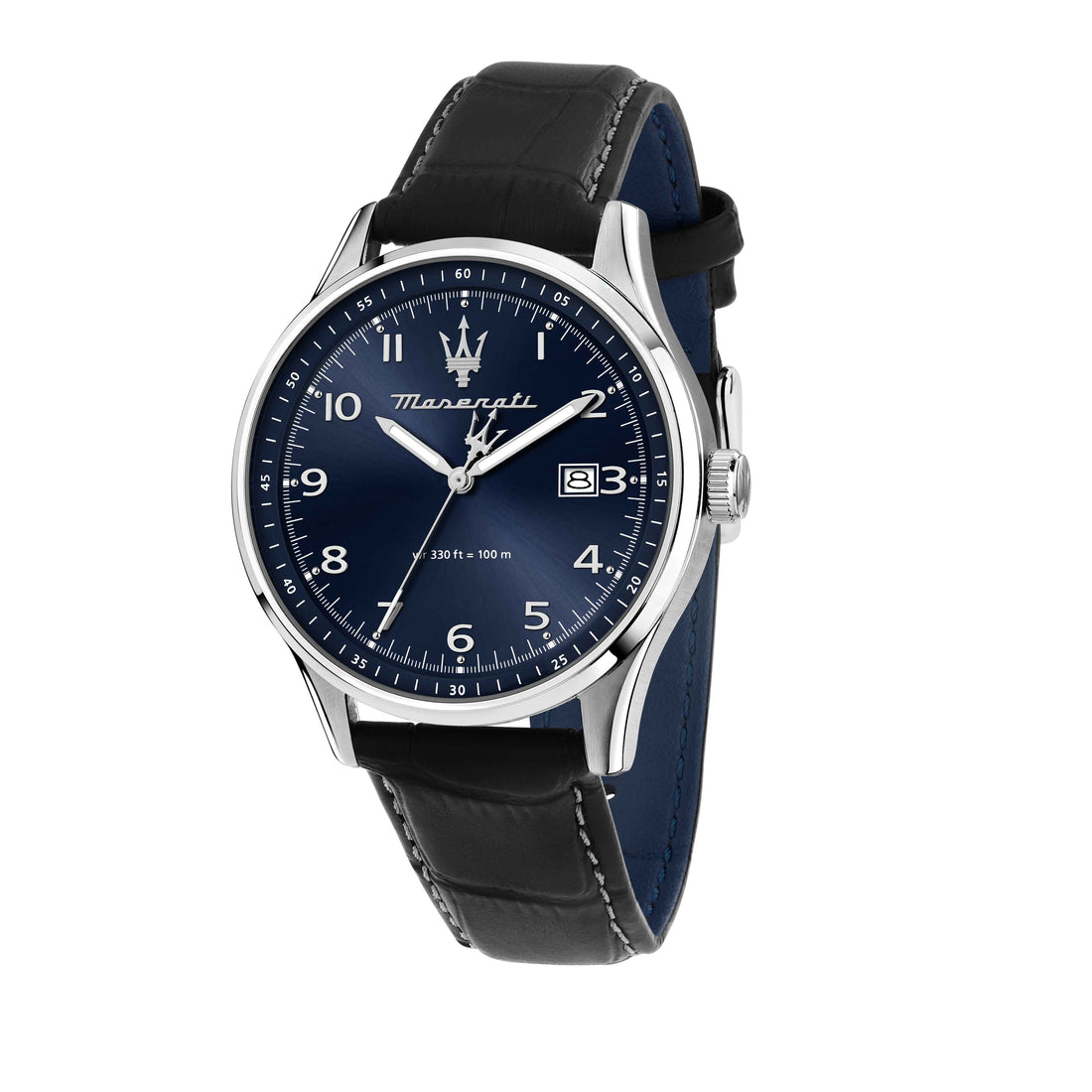 Orologio Uomo Maserati Acciaio Pelle Blu Quarzo Data R8851124003