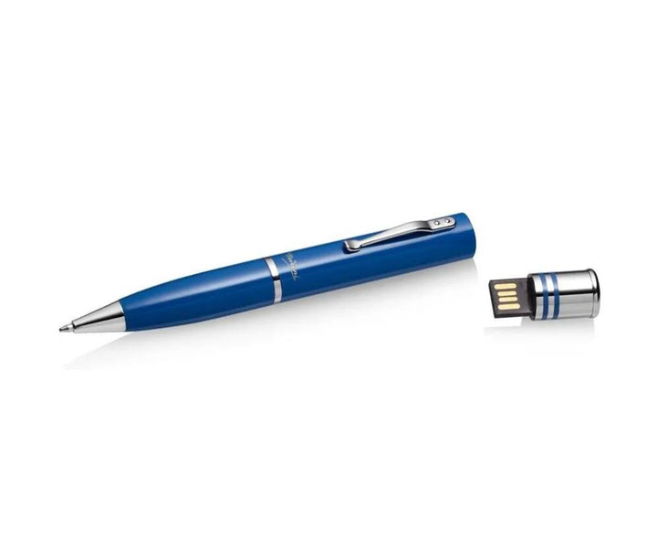 Penna Ottaviani Biro Roller Acciaio Blu Con USB  84297