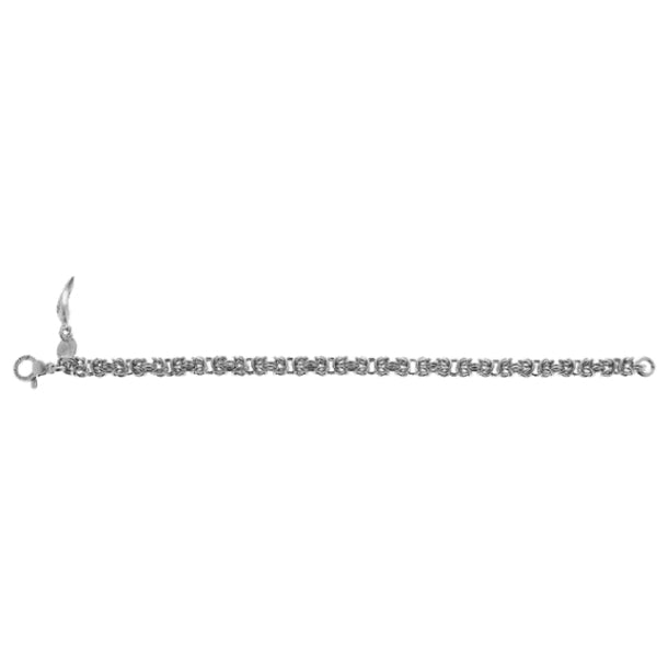Bracciale Unisex Giovanni Raspini Argento 925 Catena Maglia Bizantina Piccola 10143L