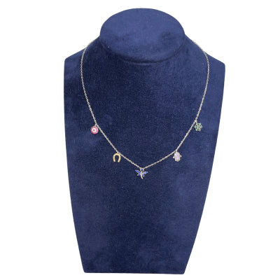 Collana Donna Re Mida Argento Multiciondolo CL-Djv-1/A