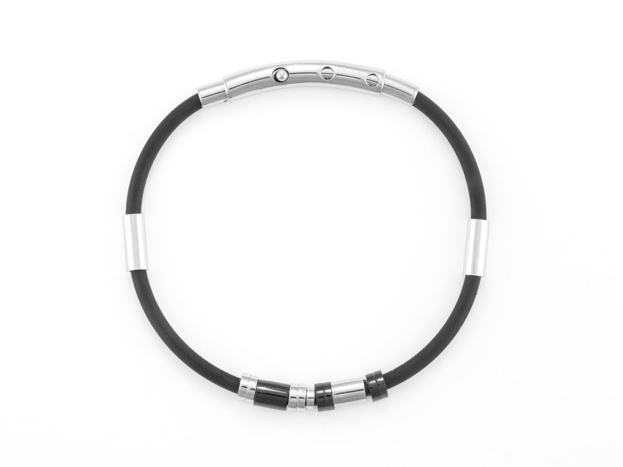 Bracciale Uomo 4US Cesare Paciotti Acciaio caucciù liscio Semirigido 4UBR7039