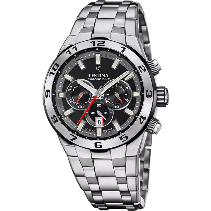 Orologio Uomo Festina Crono Bike Nero Acciaio 10 ATM F20670/1