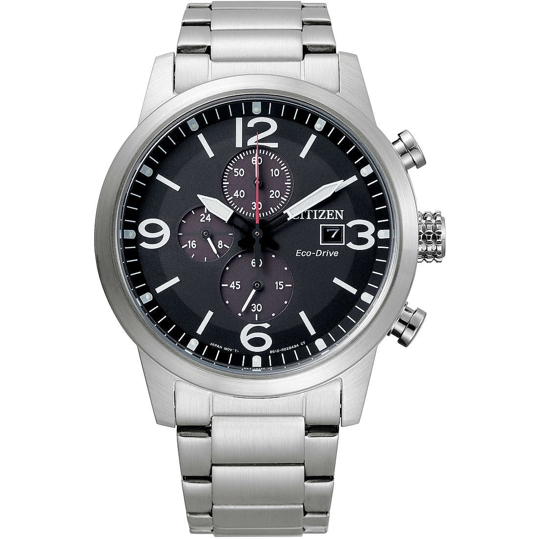 Orologio Uomo Acciaio CITIZEN  Eco Drive Off 2020 Crono Quarzo CA0741-89E