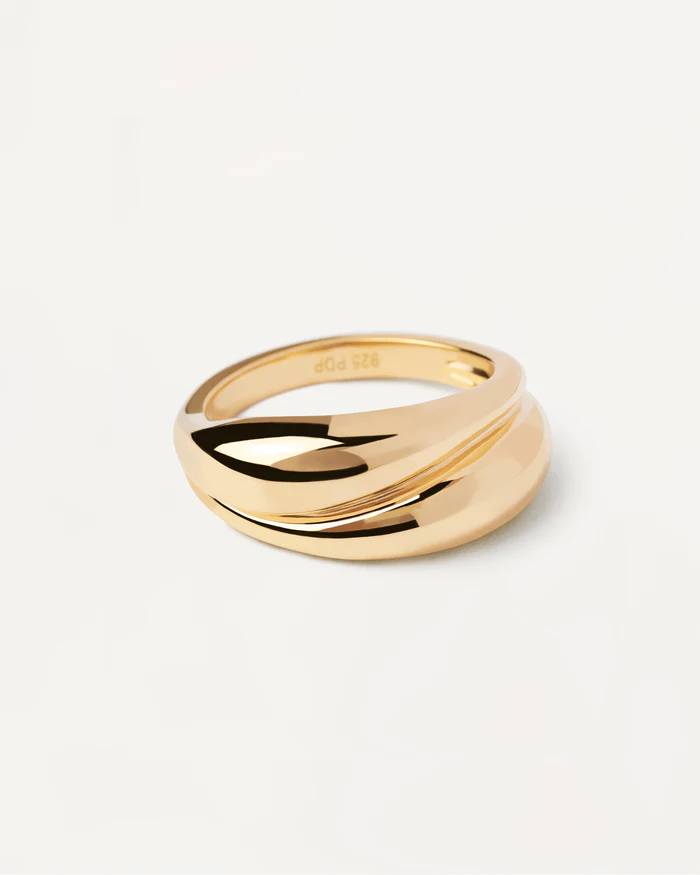 Anello Donna PDPaola Argento Dorato 925 Fascia AN01-906-14