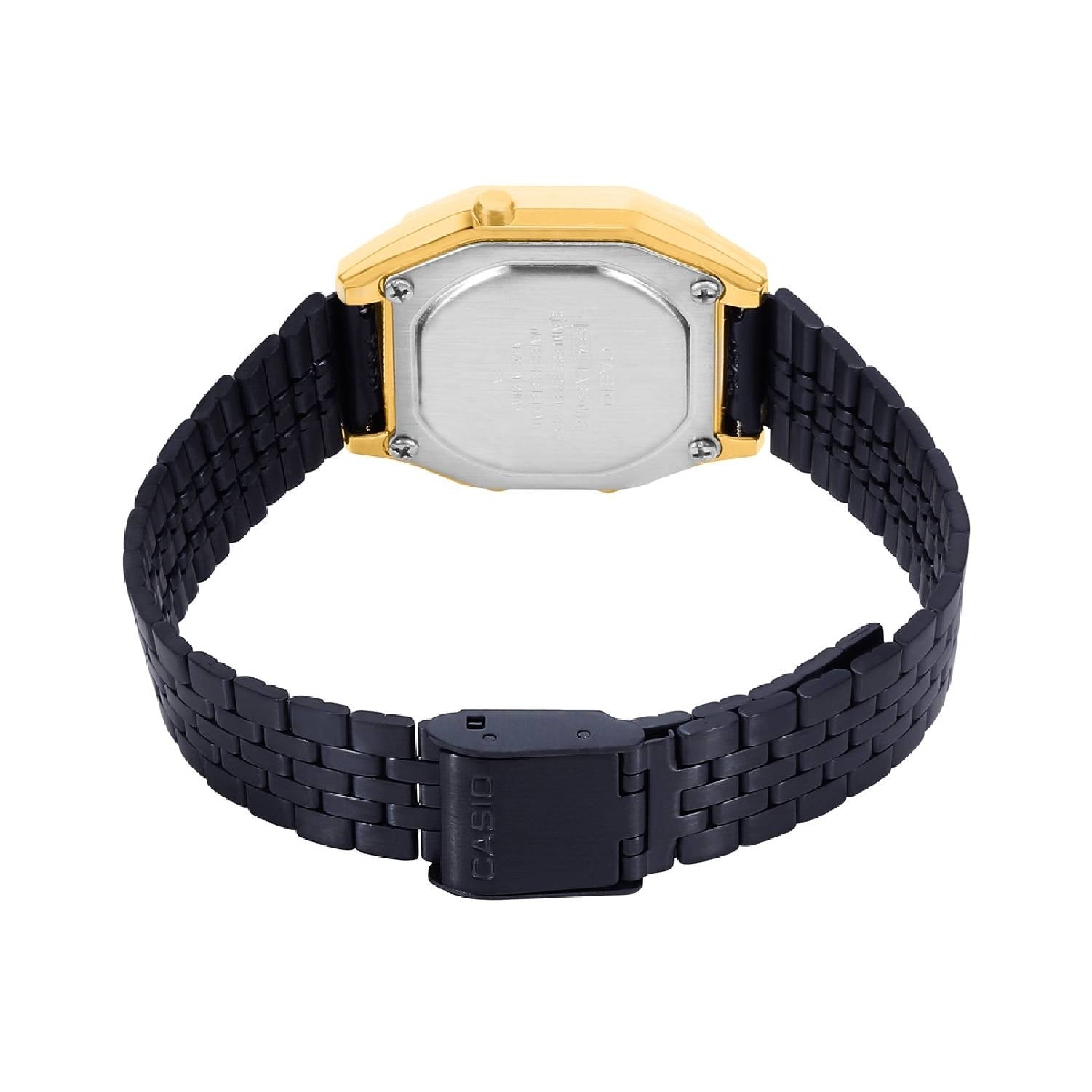 Orologio Donna Acciaio Casio Vintage Digitale Quarzo Nero Dorato LA680WEGB-1ADF