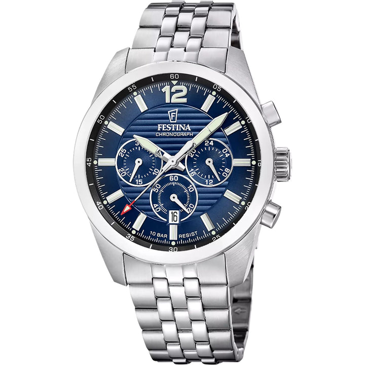 Orologio Uomo Festina Acciaio Cronografo Blu F20742/4