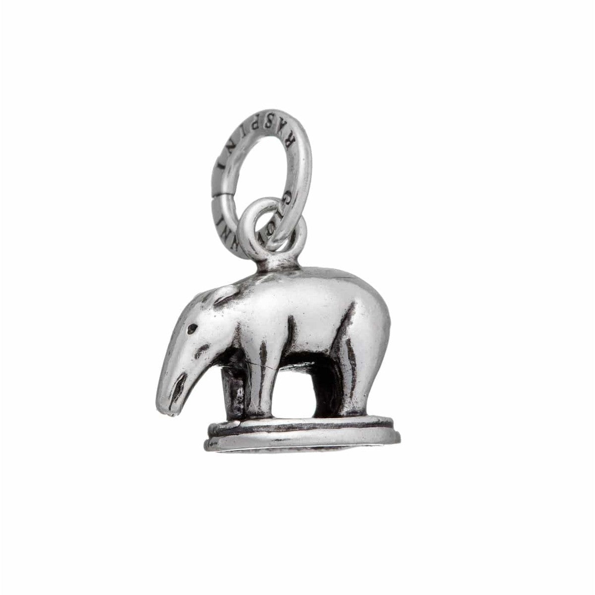 Charm Unisex Giovanni Raspini Argento 925 Ciondolo Tapiro Realizzato A Mano 09642
