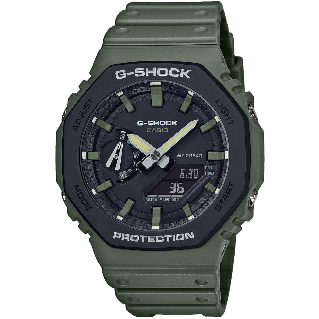 Orologio Uomo Casio G-SHOCK Gomma Analogico Digitale Quarzo GA-2110SU-3AER
