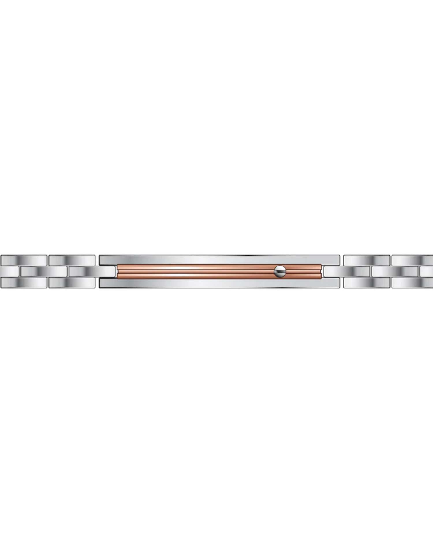 Bracciale Uomo Acciaio Zancan Targa Rosè EHB216