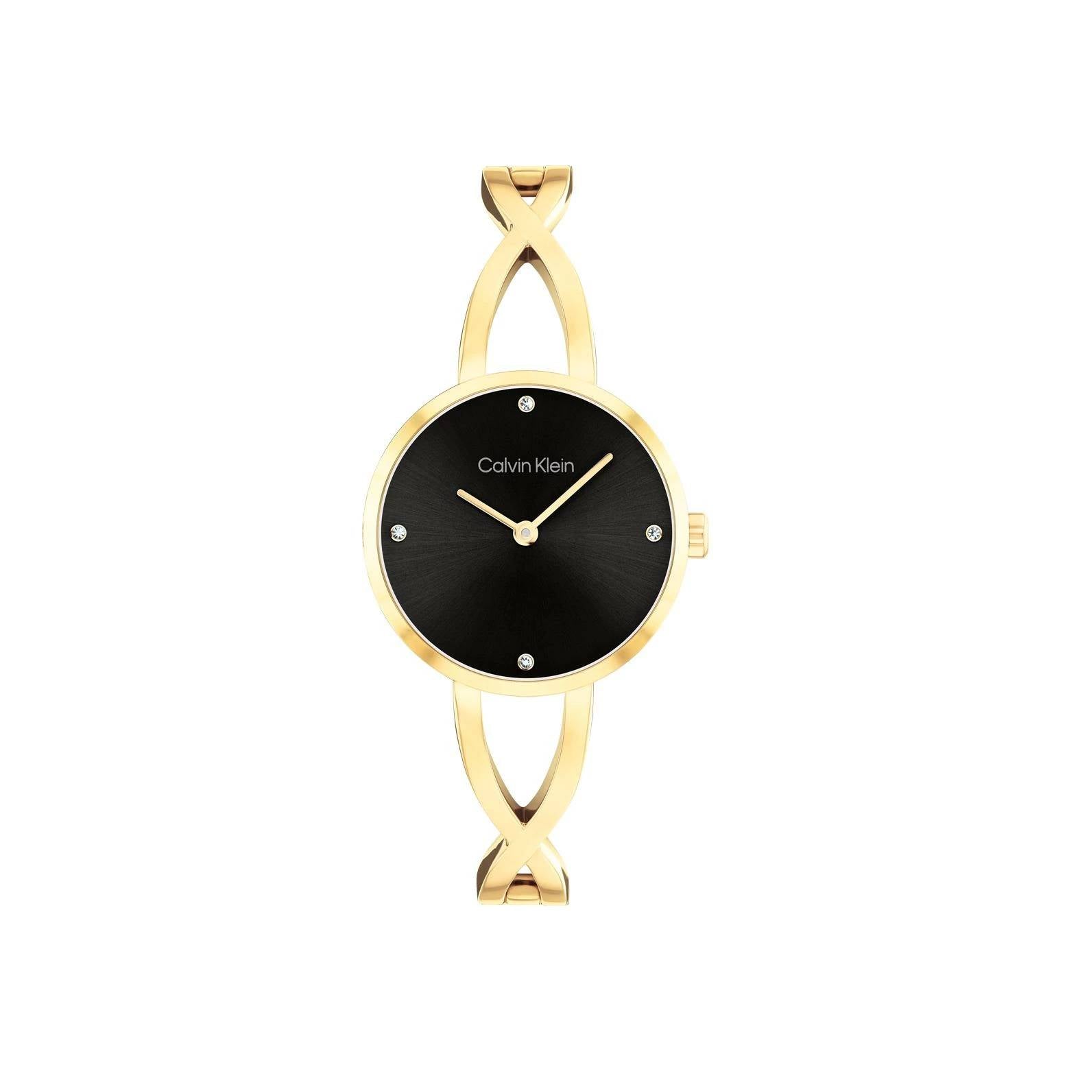 Orologio Donna Acciaio Calvin Klein Quarzo Solo Tempo Dorato Lucido 25100059