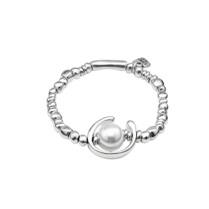 Bracciale Donna Uno De 50 Sfere Placcato Argento Perla Bianca PUL1358BPLMTL0M