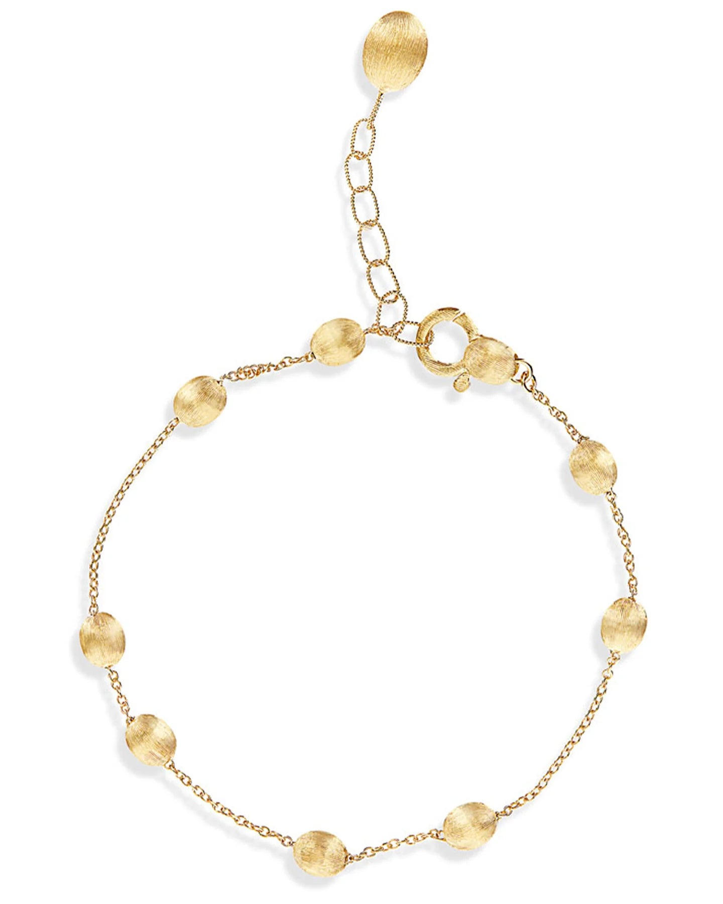 Bracciale Donna Nanis Oro Giallo 18 KT Catena Pepite Satinate RN1-583-GG-IN