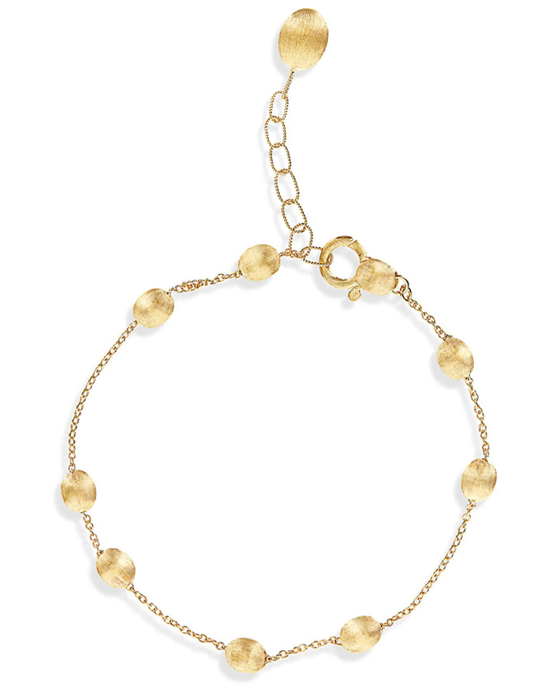 Bracciale Donna Nanis Oro Giallo 18 KT Catena Pepite Satinate RN1-583-GG-IN