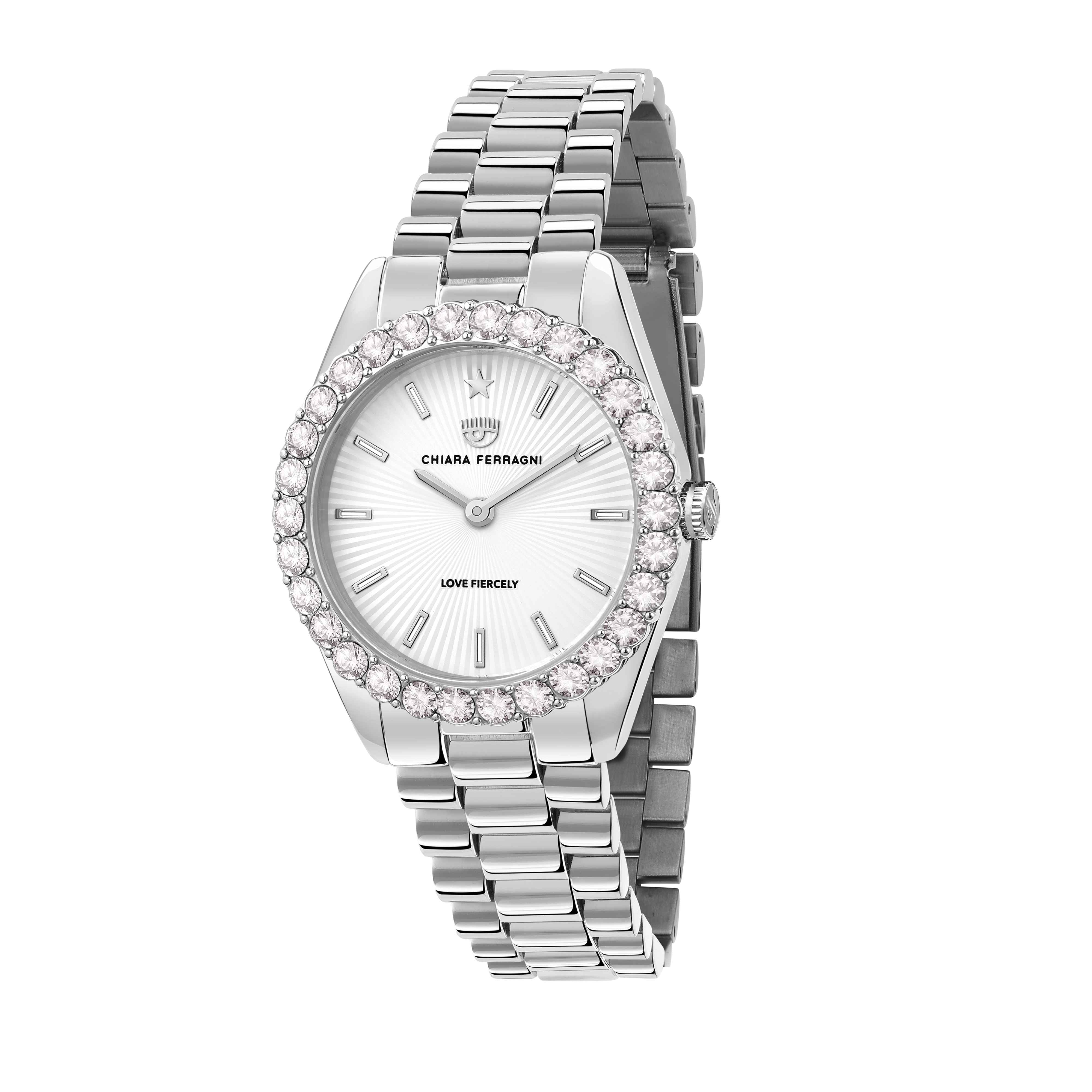 Orologio Donna Chiara Ferragni Quarzo Solo Tempo Acciaio Zirconi