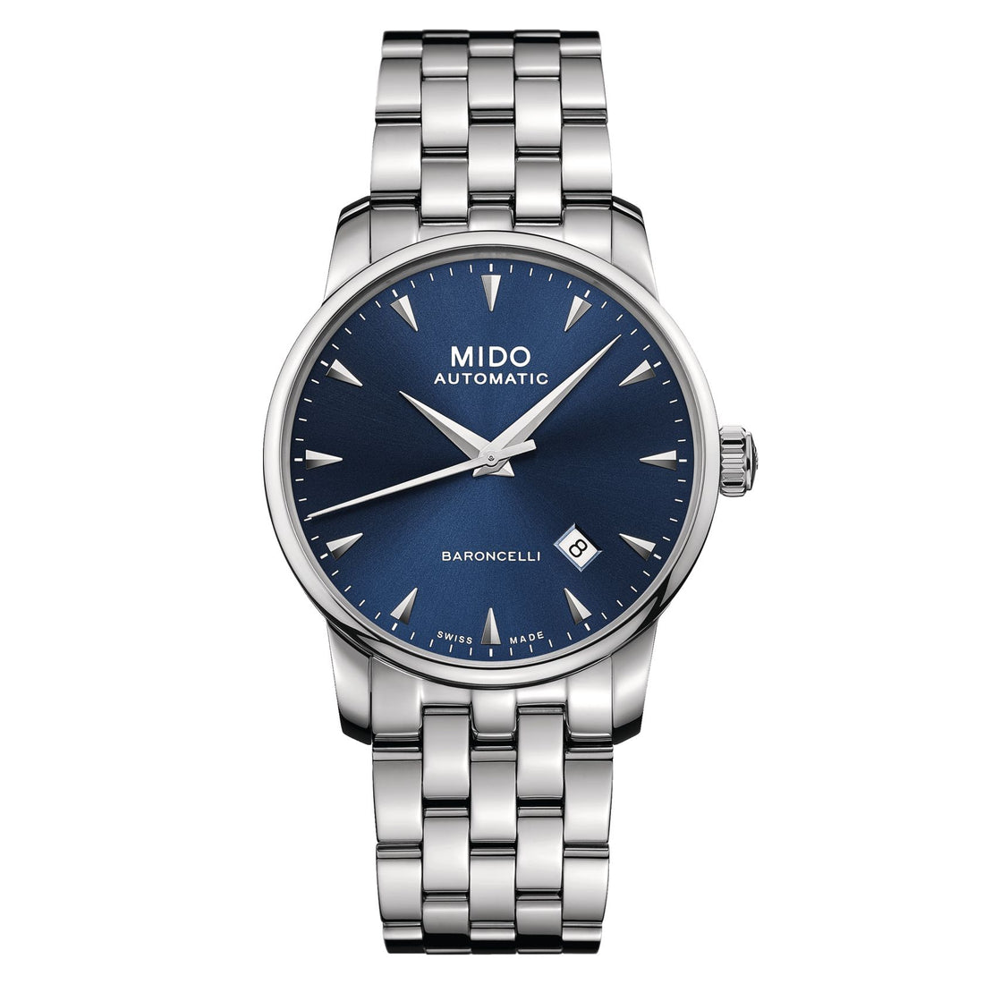 Orologio Uomo Mido Baroncelli Automatico Blu Data M8600.4.15.1