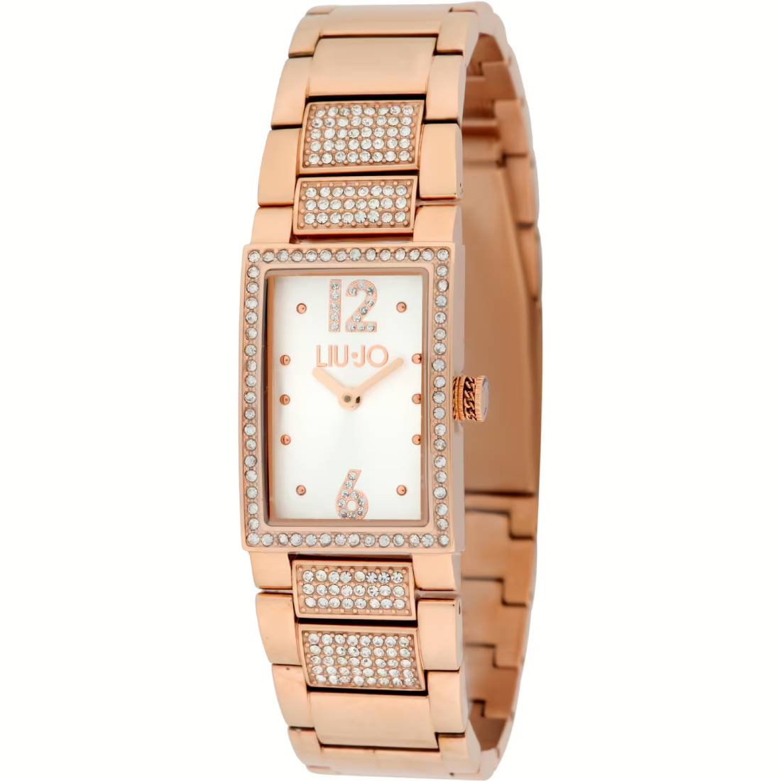 Orologio Donna Liu Jo Quarzo Solo Tempo Acciaio Rosè Zirconi TLJ2247
