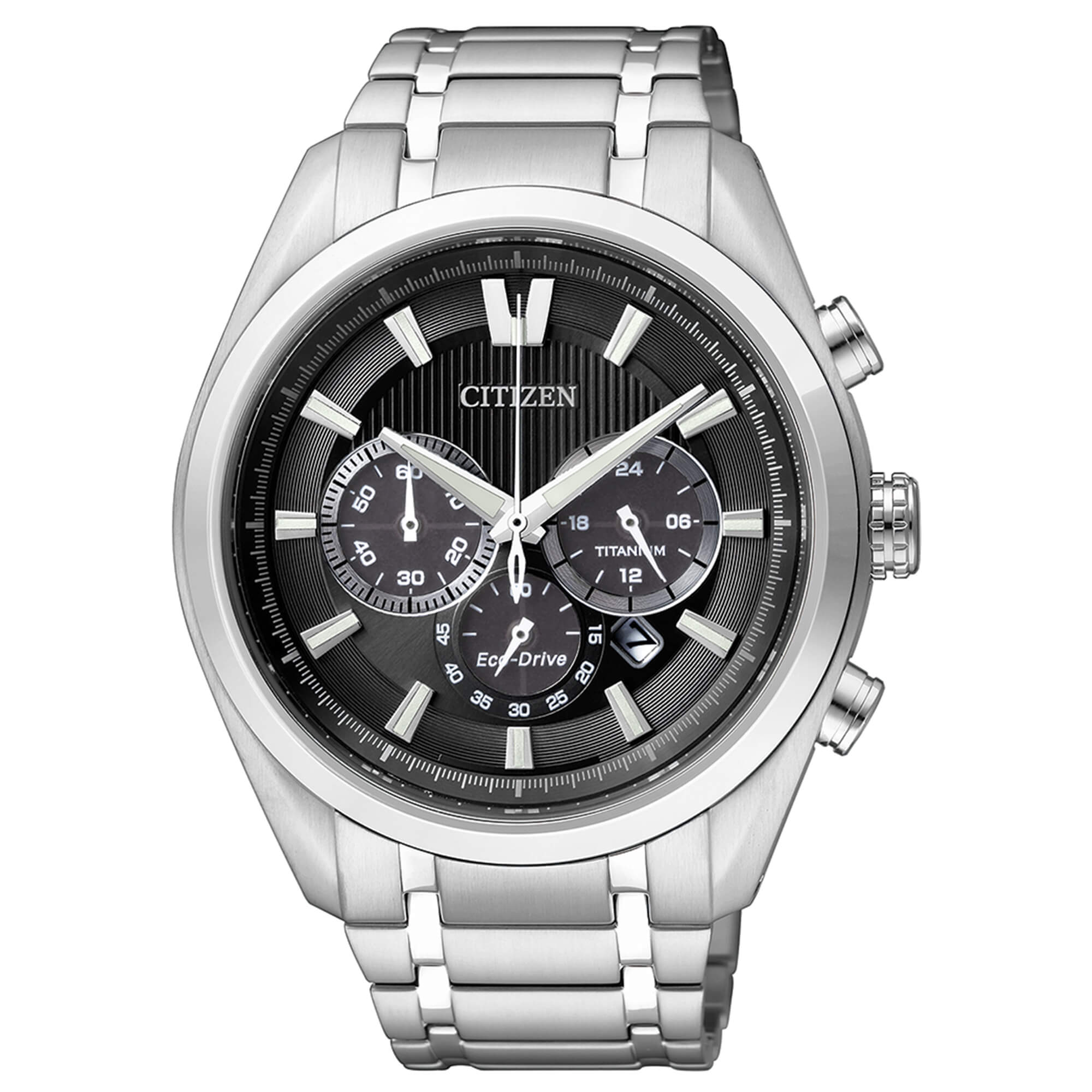 Orologio Uomo Citizen Eco Drive Cronografo Super Titanio Nero CA4010-58E