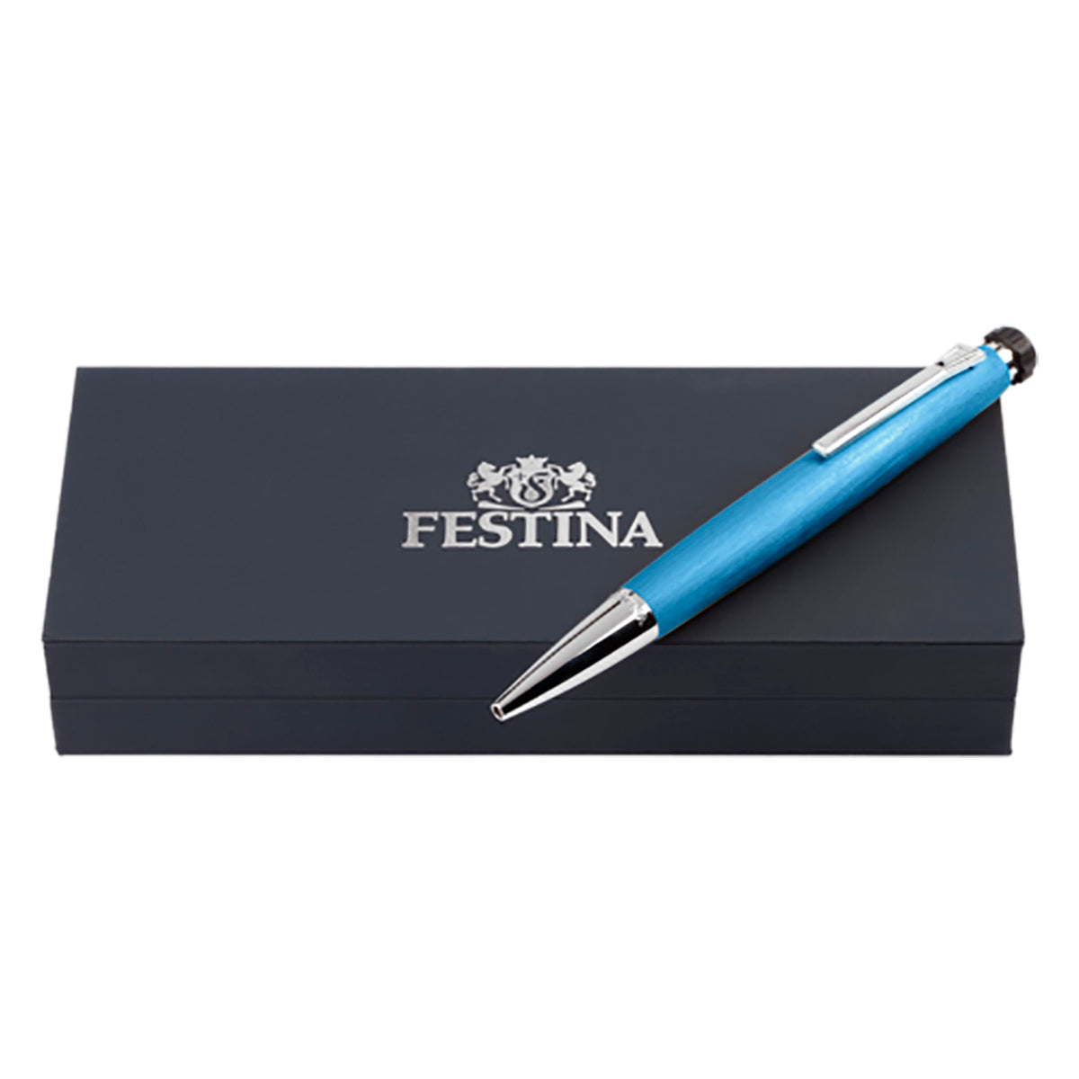 Penna Uomo Festina Acciaio celeste Satinato Biro FWS4104/M