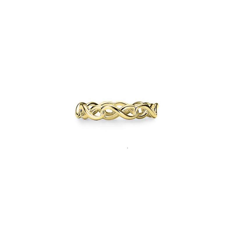 Anello Donna Liu Jo Fascia Acciaio Dorato Lucido Aperto LJ2384M10CV