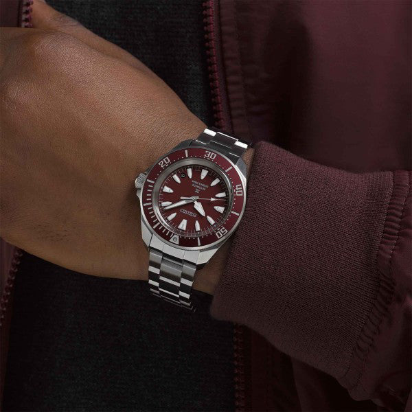 Orologio Uomo Seiko Prospex Samurai Automatico Rosso Granata SRPL11K1